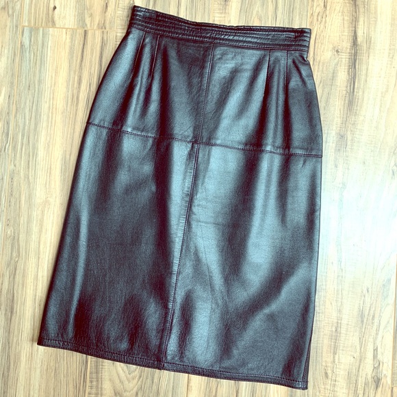 Bally Dresses & Skirts - Incredible vintage BALLY leather skirt